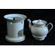 Profil en porcelaine deux hommes