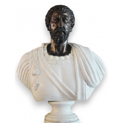 Buste Empereur Romain \"Marc Aurèle\",