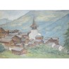 Paintings | Painting entitled ‘Grimentz’, signed SOKOLOFF. Moinat SA  – Antiques and home décor