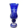  Vase en cristal taillé coloris cobalt sur  Moinat SA  - Antiquités décoration