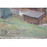 Paintings | Painting entitled ‘Grimentz’, signed SOKOLOFF. Moinat SA  – Antiques and home décor