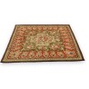 AUBUSSON rug, red and beige background. At Moinat SA – Antiques and home décor