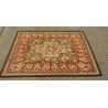 AUBUSSON rug, red and beige background. At Moinat SA – Antiques and home décor