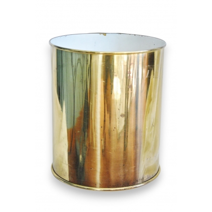 Corbeille à papier en laiton d\'occasion