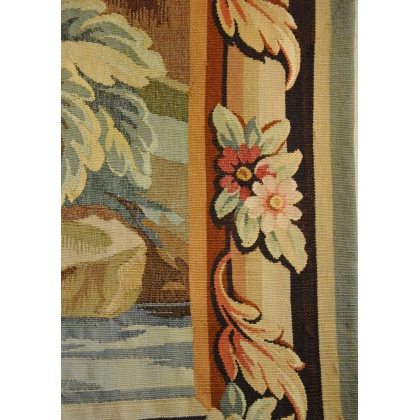  Tapisserie AUBUSSON scène champêtre sur  Moinat SA  - Antiquités décoration
