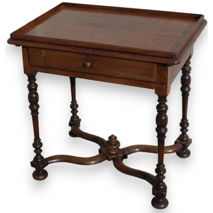 Table rectangulaire Louis XIII à cuvette