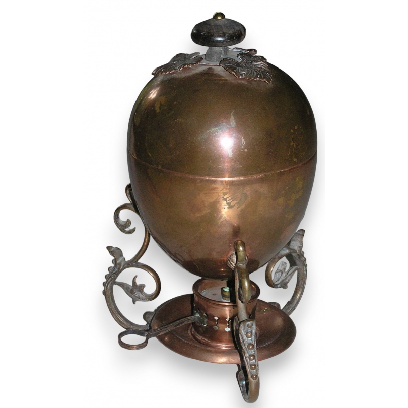 Egg-shaped egg cooker with burner by  Moinat SA  - Antiques and decorative items