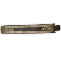 Ceinture en cuir, art populaire, datée
