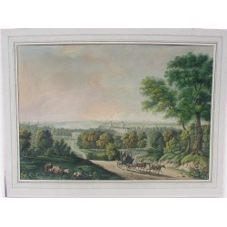 Colour engraving, ‘View of London’.  by Moinat SA  – Antiques and decorative items –  Engravings, lithographs