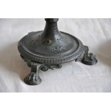 Pair of pewter candlesticks by Moinat SA – Antiques and home décor