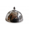 Cloche de service en métal argenté