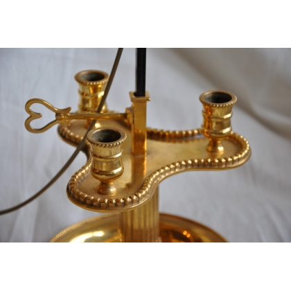  Lampe bouillotte style Louis XVI bronze sur  Moinat SA  - Antiquités décoration