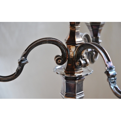  Paire de chandeliers à 4 lumières en sur  Moinat SA  - Antiquités décoration