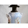  Lampe en porcelaine "fleurs" couleur sur  Moinat SA  - Antiquités décoration