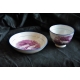 Bol et sous-tasse en porcelaine "Vaches"