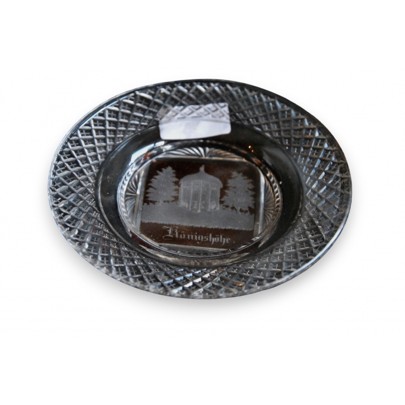 Small cut crystal plate by Moinat SA – Antiques and home décor