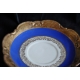 Tasse et sous-tasse en porcelaine bleu