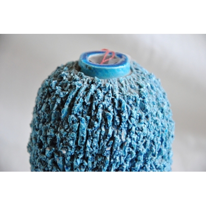 Small blue ceramic vase, signed ‘Moinat SA’ – Antiques and home décor