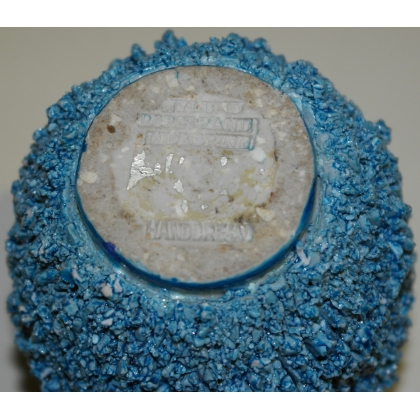 Small blue ceramic vase, signed ‘Moinat SA’ – Antiques and home décor