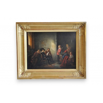 Paintings | Pair of paintings, ‘Historical Scene’, Moinat SA  – Antiques and home décor