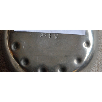 Pewter tastevin with coat of arms by Moinat SA – Antiques and decorative items