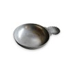 Pewter tastevin with shell-shaped handle at  Moinat SA  - Antiques and home décor