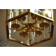 Lanterne a suspendre hexagonale style