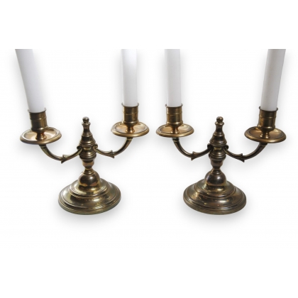  Paire de bougeoirs style Louis-Philippe sur  Moinat SA  - Antiquités décoration