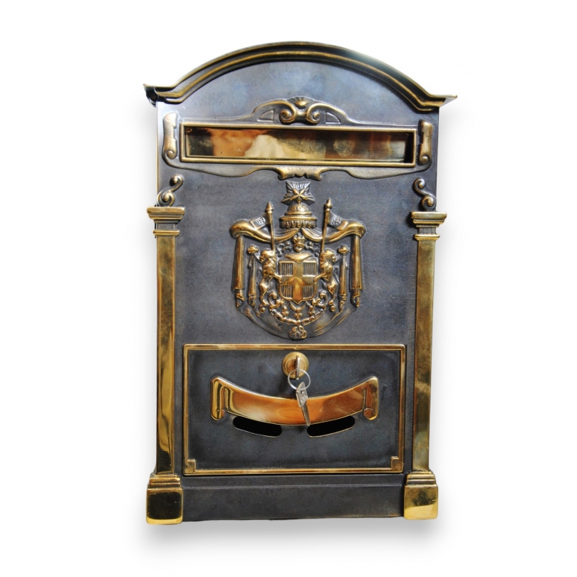 Blackened brass letterbox by Moinat SA – Antiques and home décor