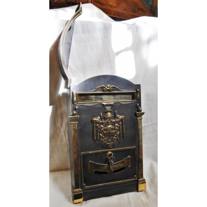 Blackened brass letterbox by Moinat SA – Antiques and home décor