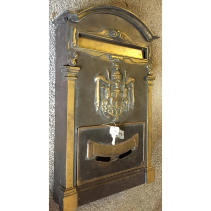 Blackened brass letterbox by Moinat SA – Antiques and home décor