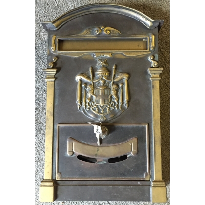 Blackened brass letterbox by Moinat SA – Antiques and home décor