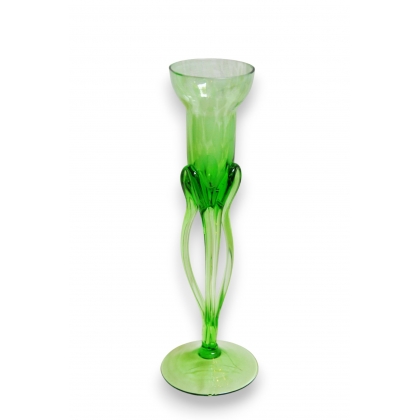 Vase en verre de Murano, coloris vert