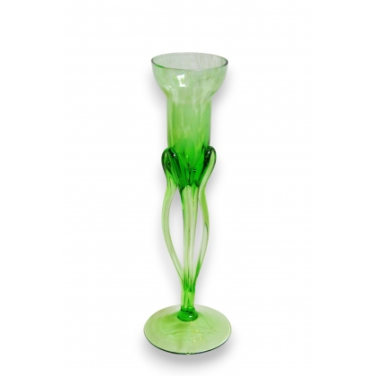  Vase en verre de Murano, coloris vert sur  Moinat SA  - Antiquités décoration