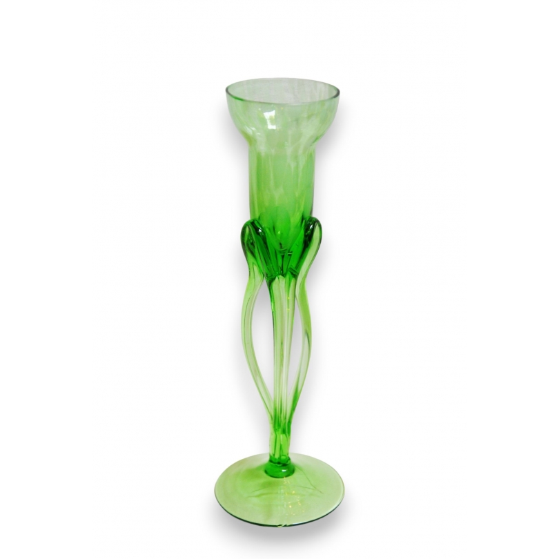  Vase en verre de Murano, coloris vert sur  Moinat SA  - Antiquités décoration