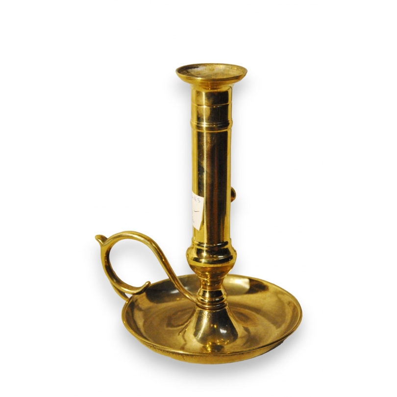 Adjustable polished brass candle holder from  Moinat SA  - Antiques and home décor