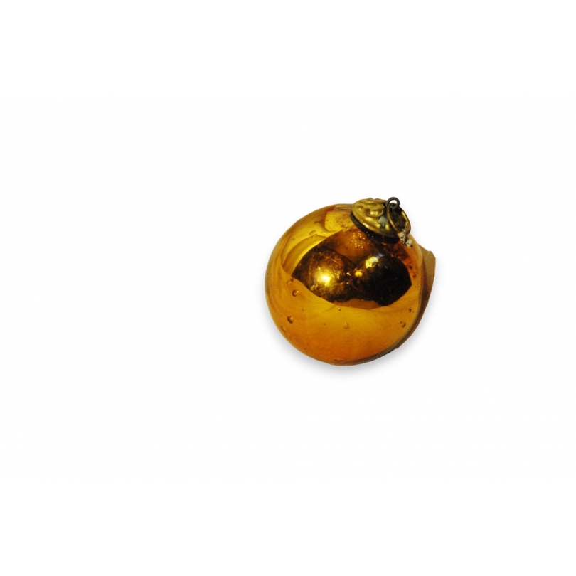 Orange glass Christmas bauble at  Moinat SA  - Antiques and home décor