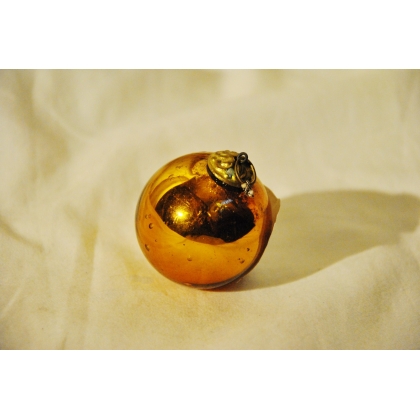 Orange glass Christmas bauble at  Moinat SA  - Antiques and home décor