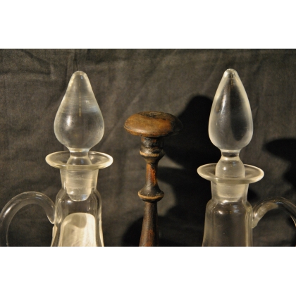 Glass oil and vinegar set by Moinat SA – Antiques and home décor