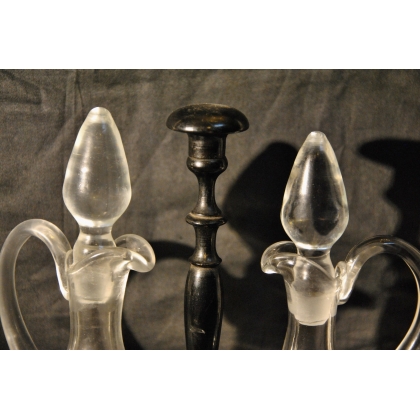 Glass oil and vinegar set by Moinat SA – Antiques and home décor