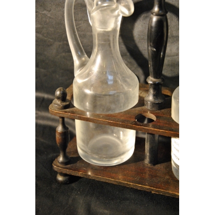 Glass oil and vinegar set by Moinat SA – Antiques and home décor