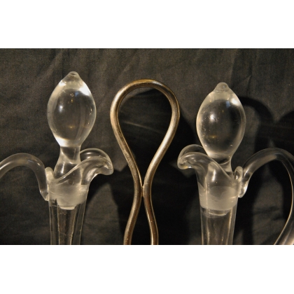 Glass oil and vinegar set by Moinat SA – Antiques and home décor