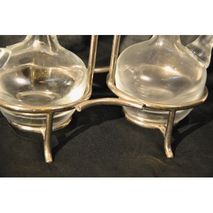 Glass oil and vinegar set by Moinat SA – Antiques and home décor