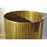 Brass wastepaper basket on castors at  Moinat SA  - Antiques and home décor