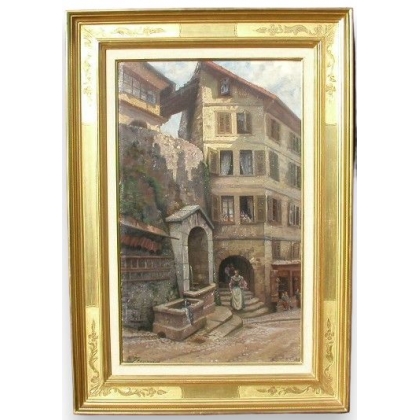 Tableau Genève signé E. JEANMAIRE.