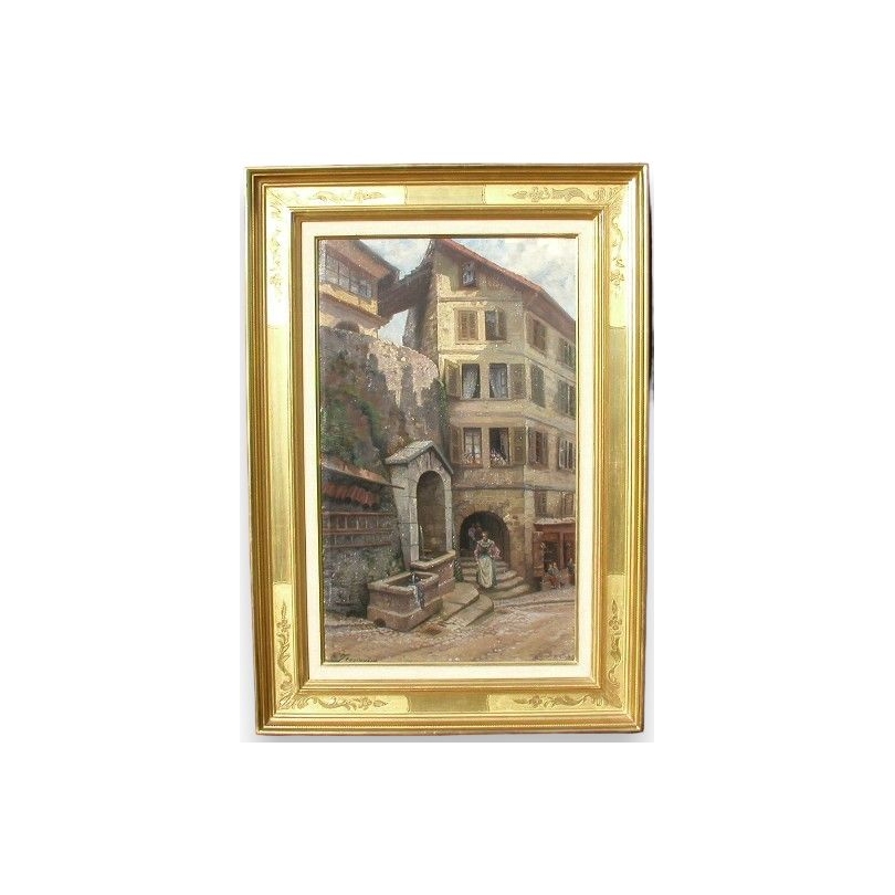 Paintings | Painting of Geneva signed E. JEANMAIRE. Moinat SA  - Antiques and home décor