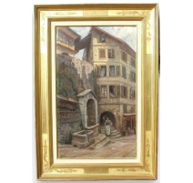 Tableau Genève signé E. JEANMAIRE.