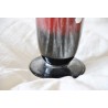  Vase en verre de St-Prex rouge et noir sur  Moinat SA  - Antiquités décoration