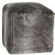 Pouf Cube in faux fur