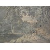 Dessin d'après nature à Talliseil, Zürich.  sur Moinat SA  - Antiquités décoration -  Gouaches, Aquarelles, Pastels